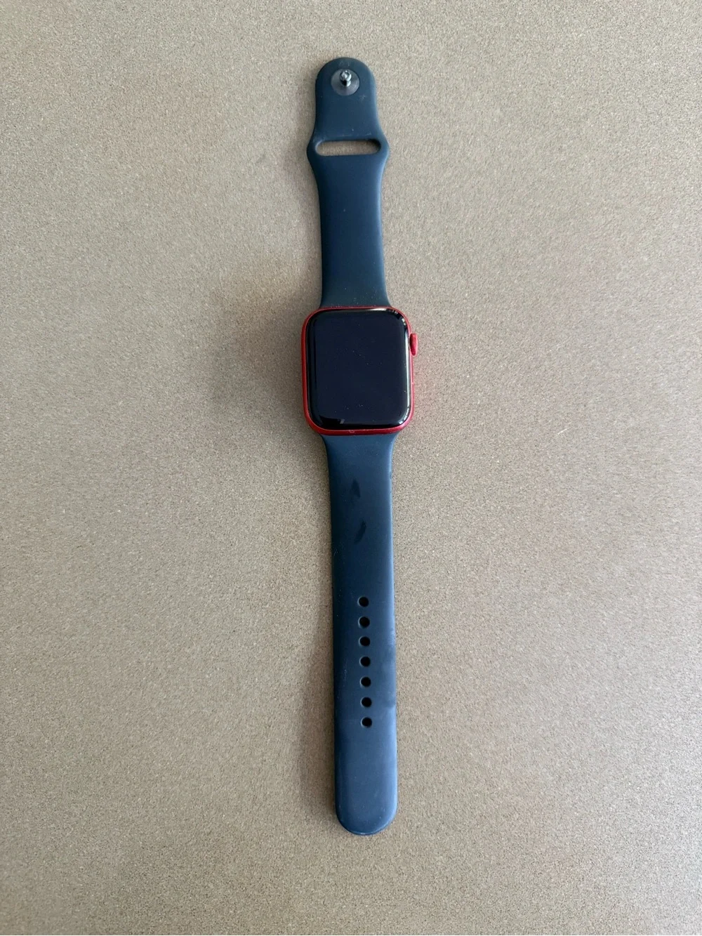 Apple Smartwatch Series 6 Red Case with Black Sport Band